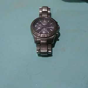 Mens silver Fossil watch